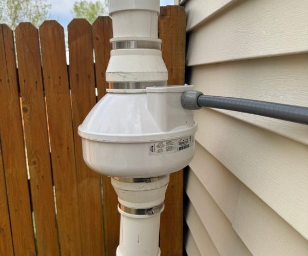 Exterior Radon Mitigation System
